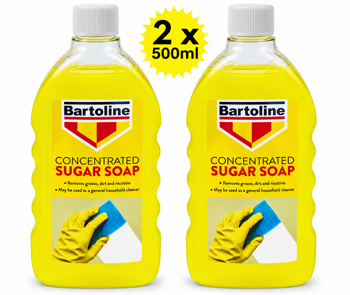 Bartoline Concentrated Sugar Soap 2 x 500ml