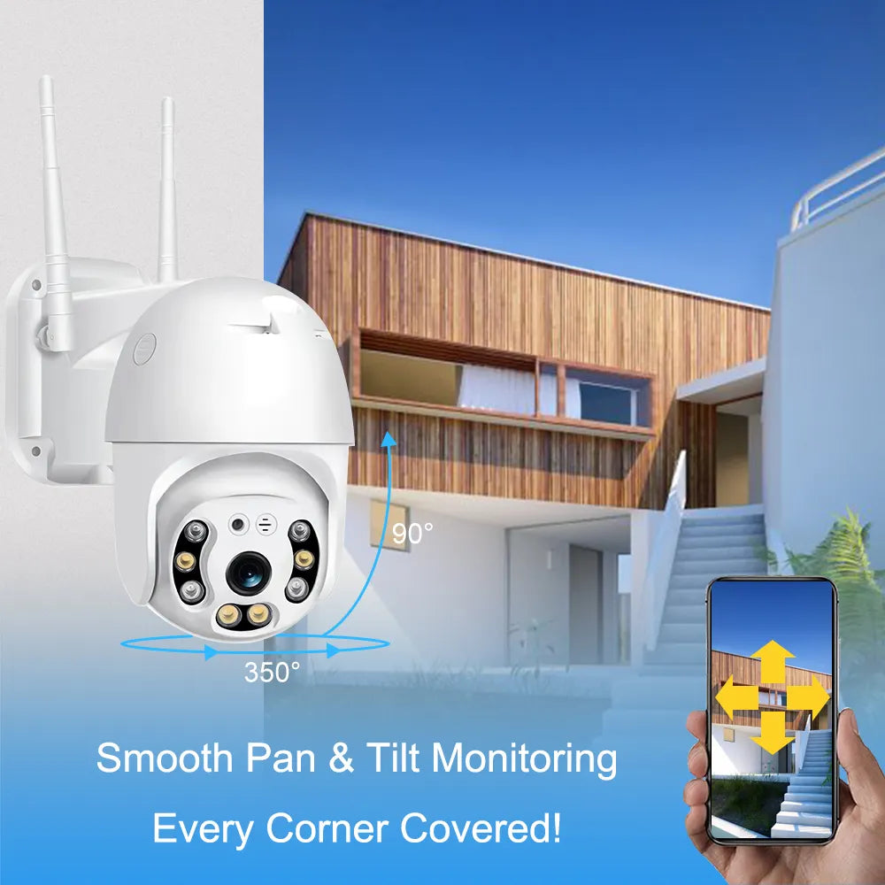 V380pro Full HD 1080P Outdoor PTZ Security Camera Night Vision Surveillance CCTV IP Camera WIFI Wireless Security IP CCTV Camera