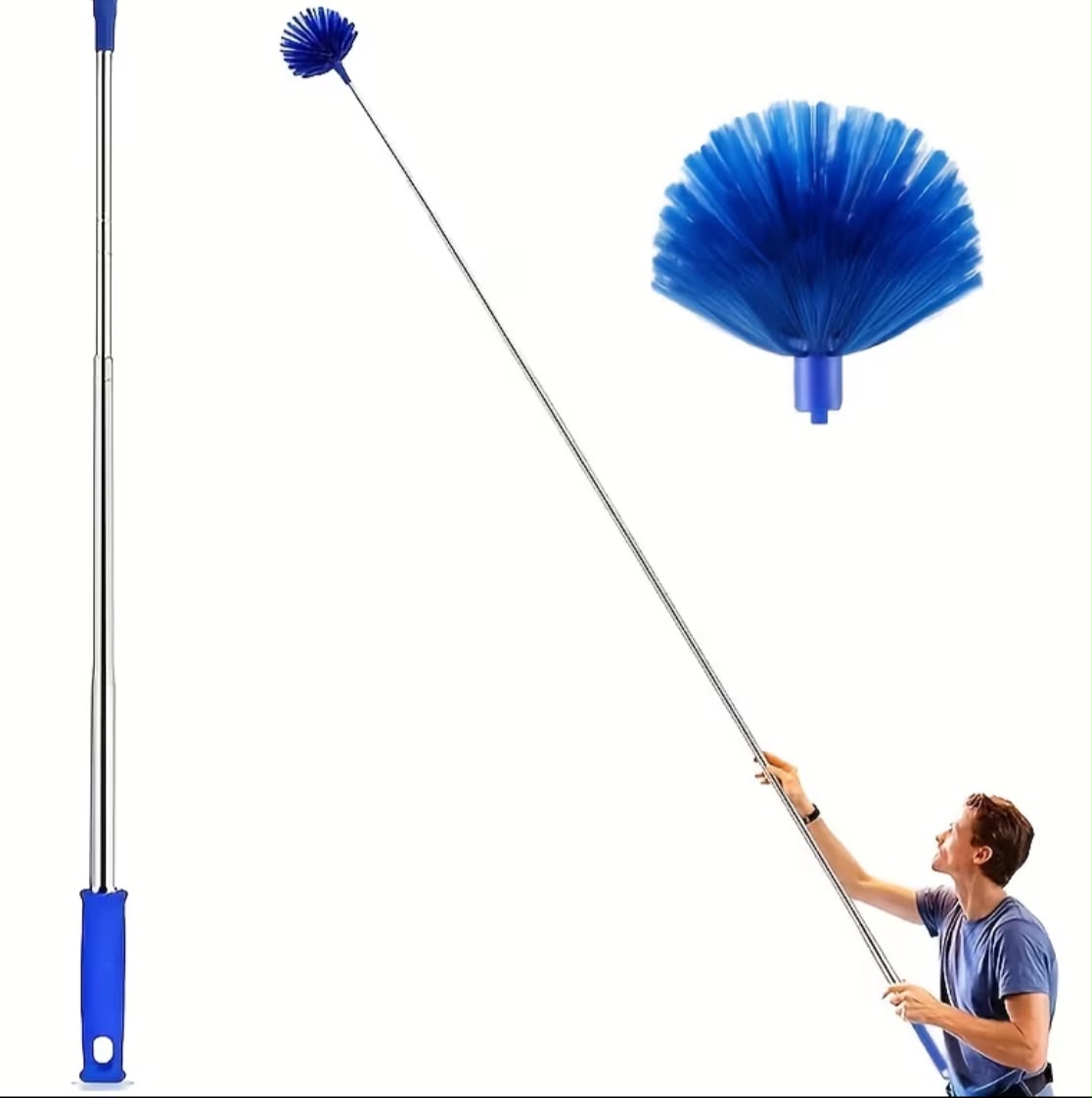 Adjustable Ceiling Cleaner for Spider Webs