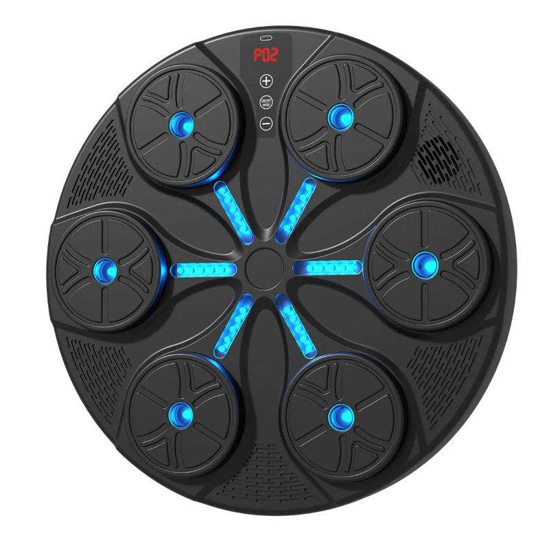 Smart, adjustable music boxing training pad