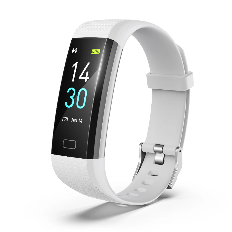 Fitness smart watch with app, touch screen, waterproof design