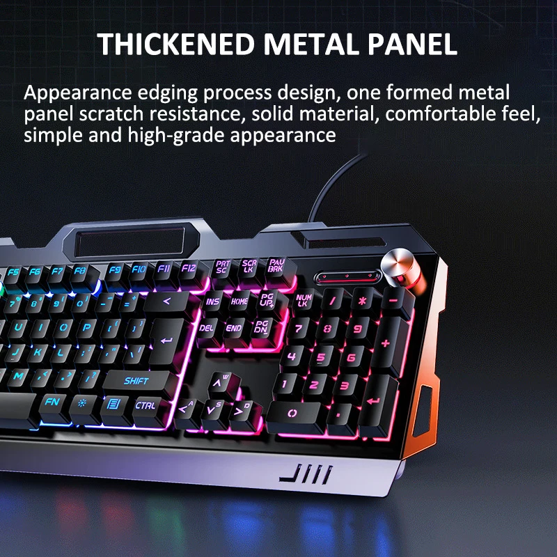 Mechanical keyboard, mouse and wired headphones combo set
