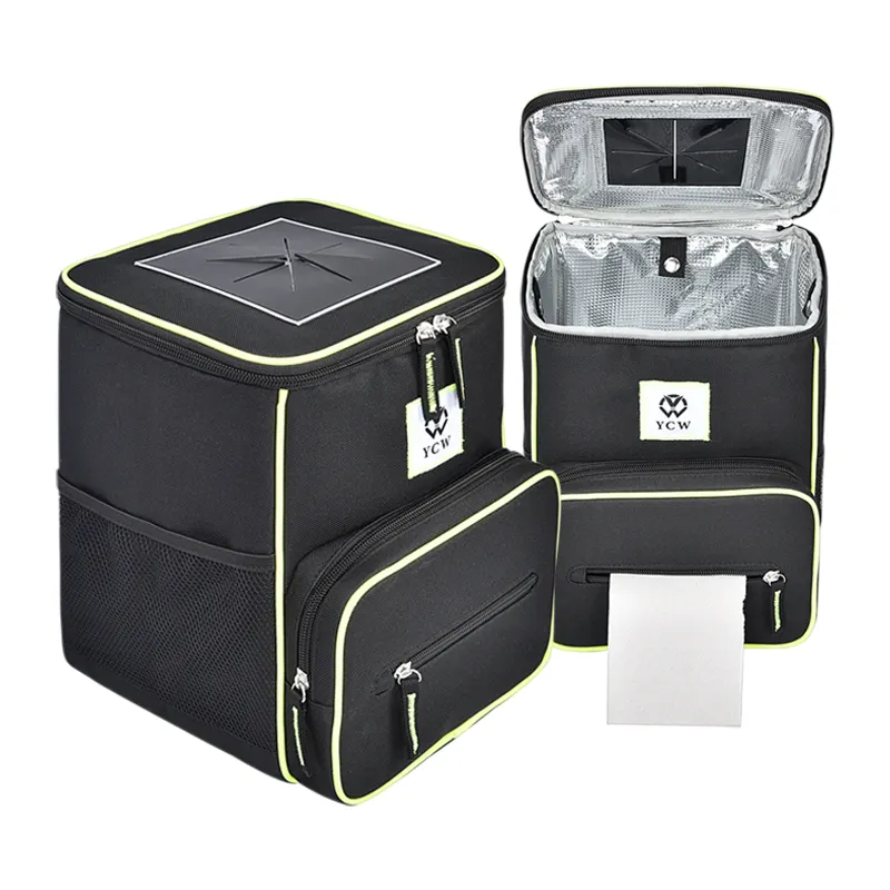 Leak-proof sealed car bin organiser with rubber top