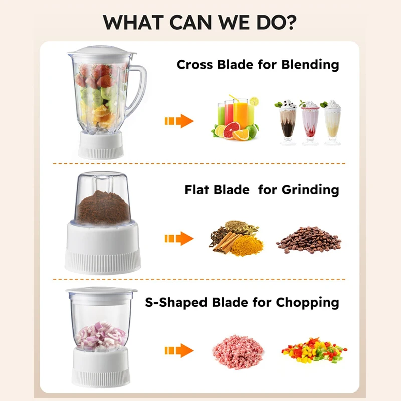 4 in 1 blender set for shakes, smoothies and much more