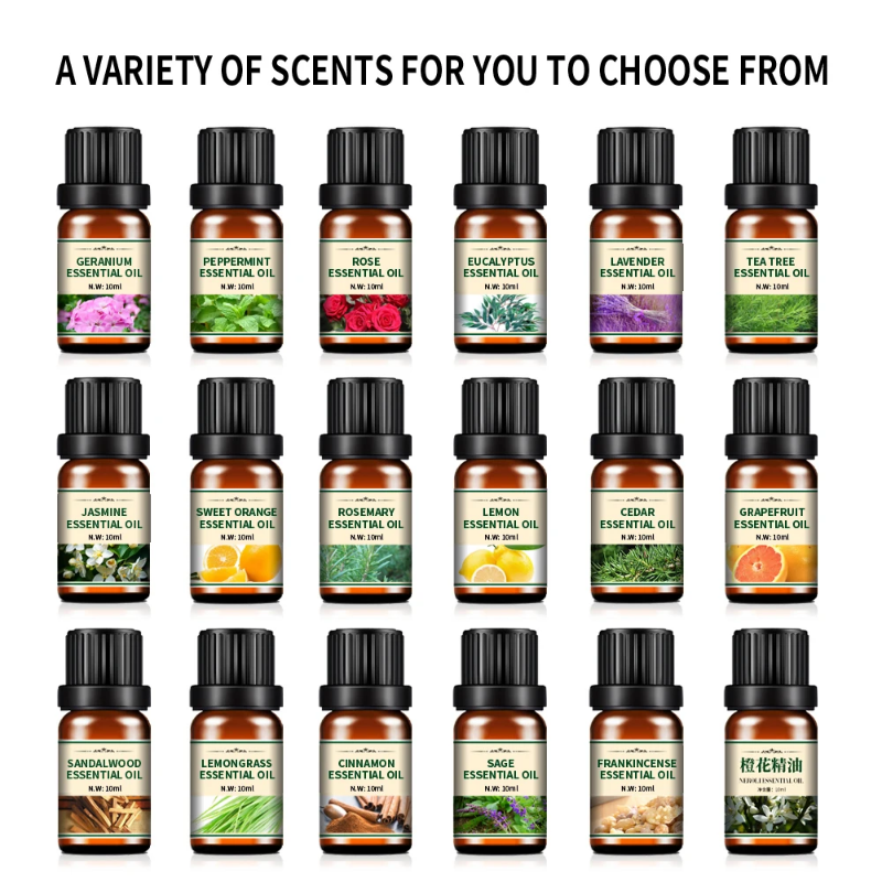 Variety of essential oils - perfect for aromatherapy, relaxation or DIY crafting