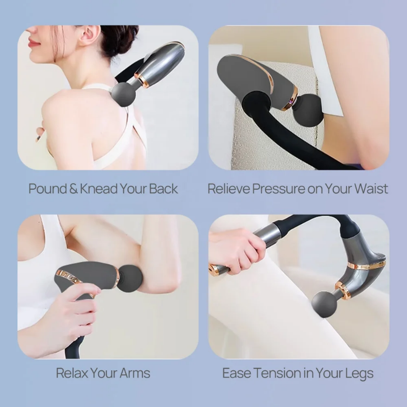 Precision extended muscle gun - 6 speed an 4 massage heads