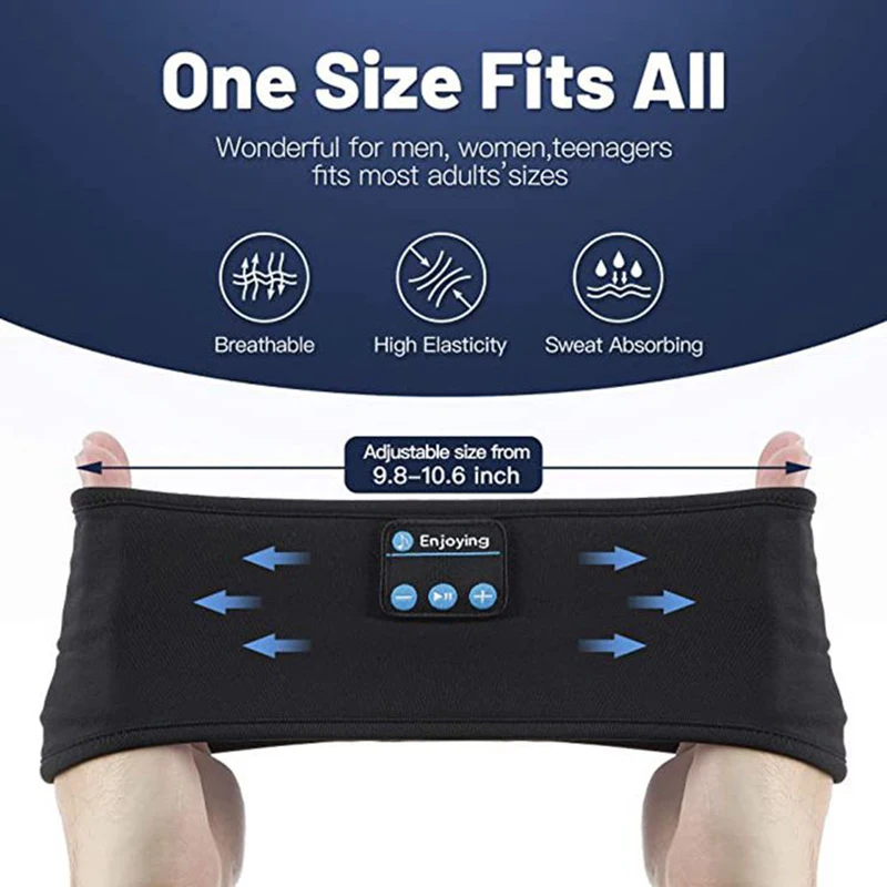 Ultra comfort Bluetooth headband for gym an sleeping - machine washable