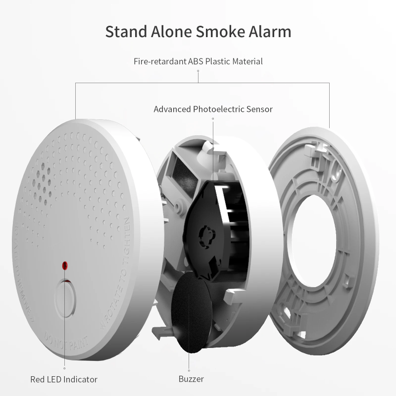 Easy to install smoke detector fire alarm