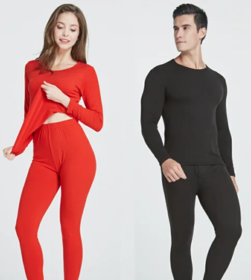 Long sleeves and bottoms unisex thermal underlayers