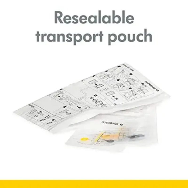 100PCS breast milk storage bags with measurements