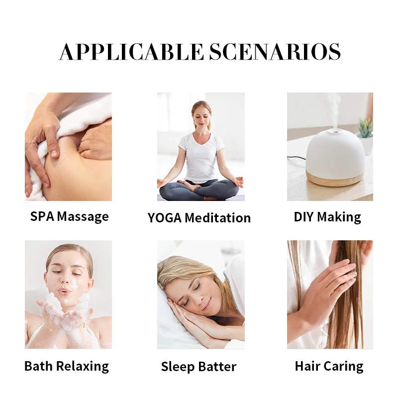 Variety of essential oils - perfect for aromatherapy, relaxation or DIY crafting