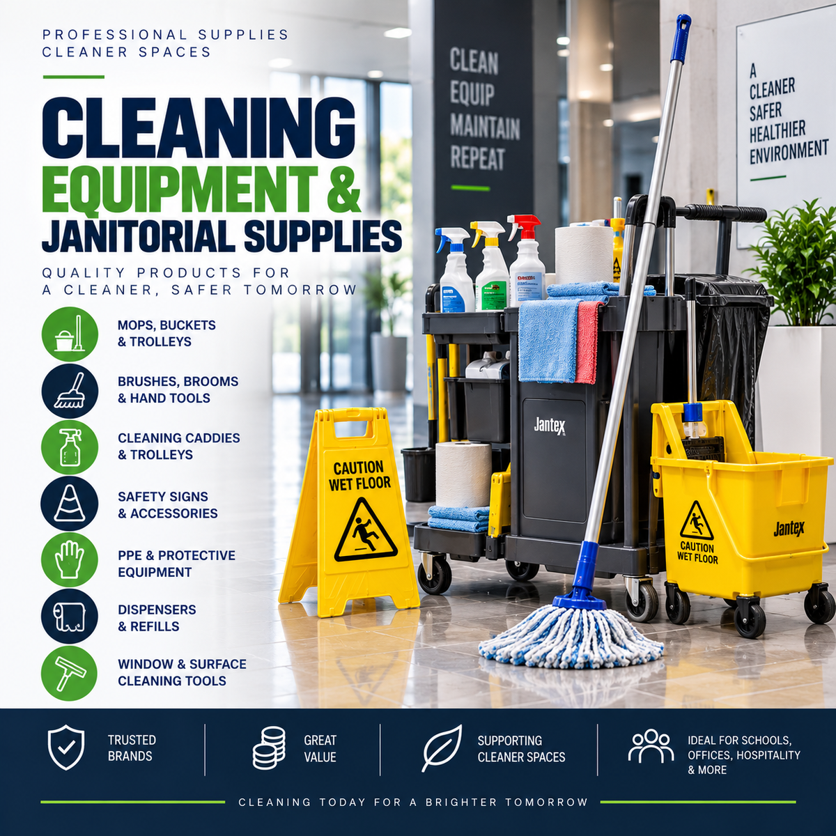 Cleaning Equipment & Janitorial Supplies