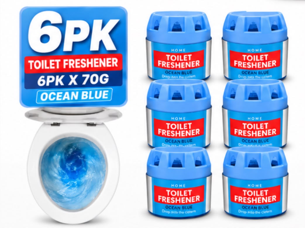 SOL Toilet Freshener Ocean Blue 6 Pack – 70g