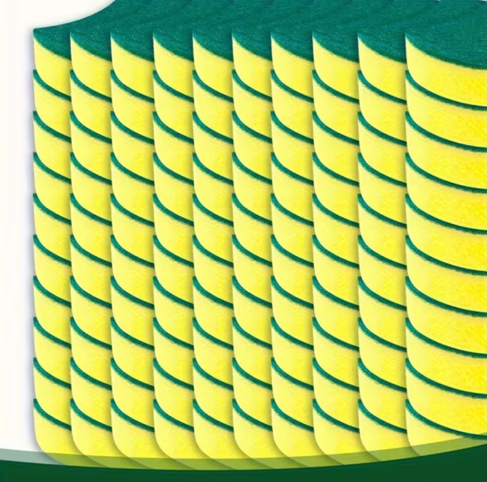 Multi-Functional Kitchen Cleaning Sponges 56 Pack