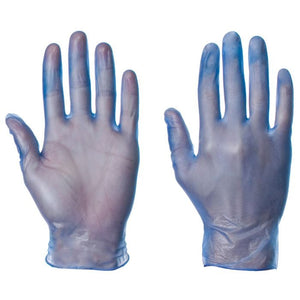 Blue Vinyl Disposable Gloves – Box of 100