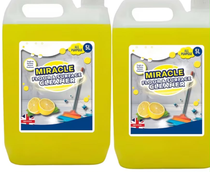 Miracle Floor & Surface Cleaner 2 x 5L – Lemon