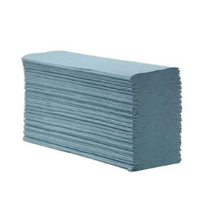 Blue Z-Fold Paper Hand Towels – 3,000