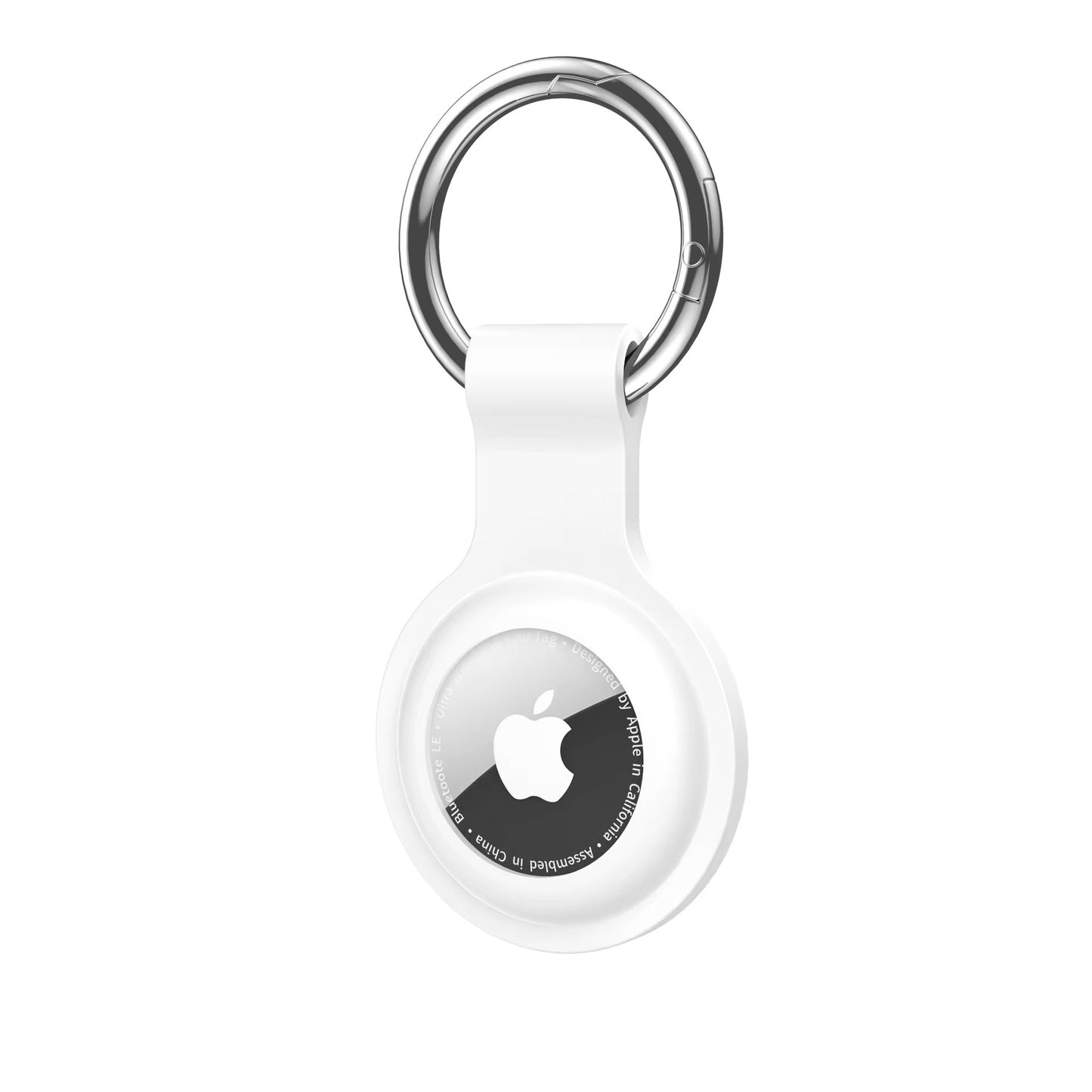 Waterproof silicone air tag holder with keychain