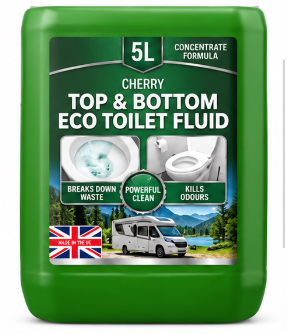 Top & Bottom Eco Toilet Fluid 5L – Cherry