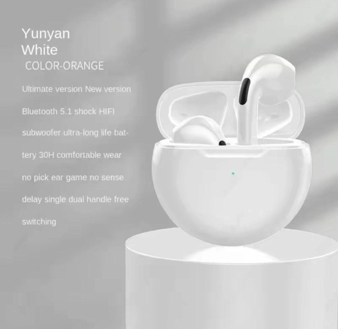 Ultra-clear wireless earbuds with touch control - bluetooth 5.3, deep bass and long battery life