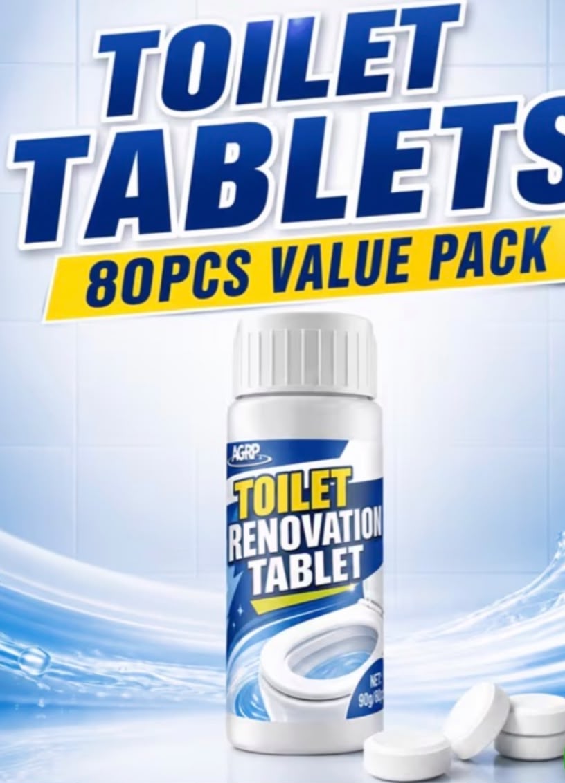 Farienne Toilet Clean Effervescent Tablets – 80 Count