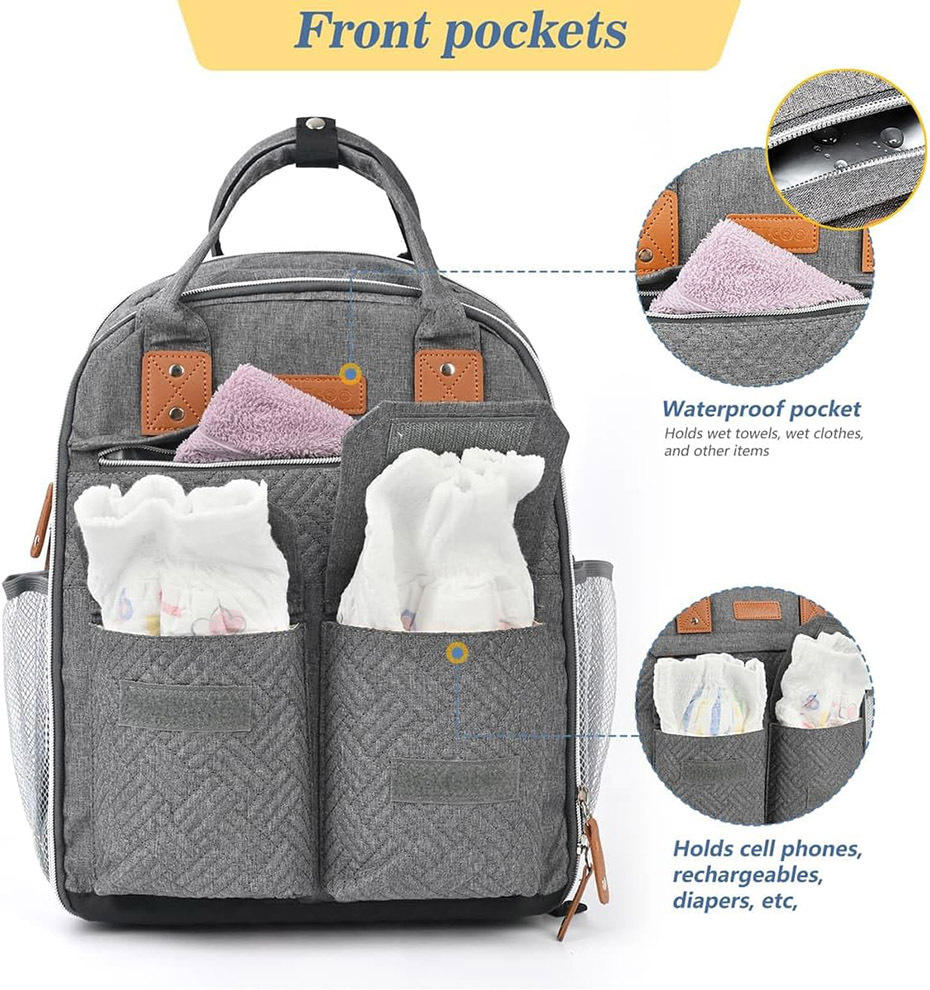 Multi-Function Travel Mommy Backpack Diaper Bag