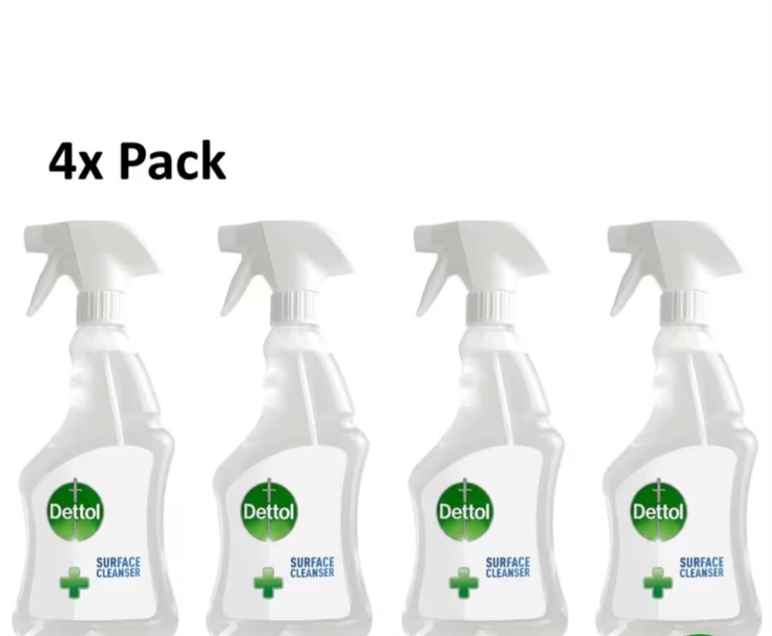 Dettol Surface Cleanser Spray 500ml 4 Pack