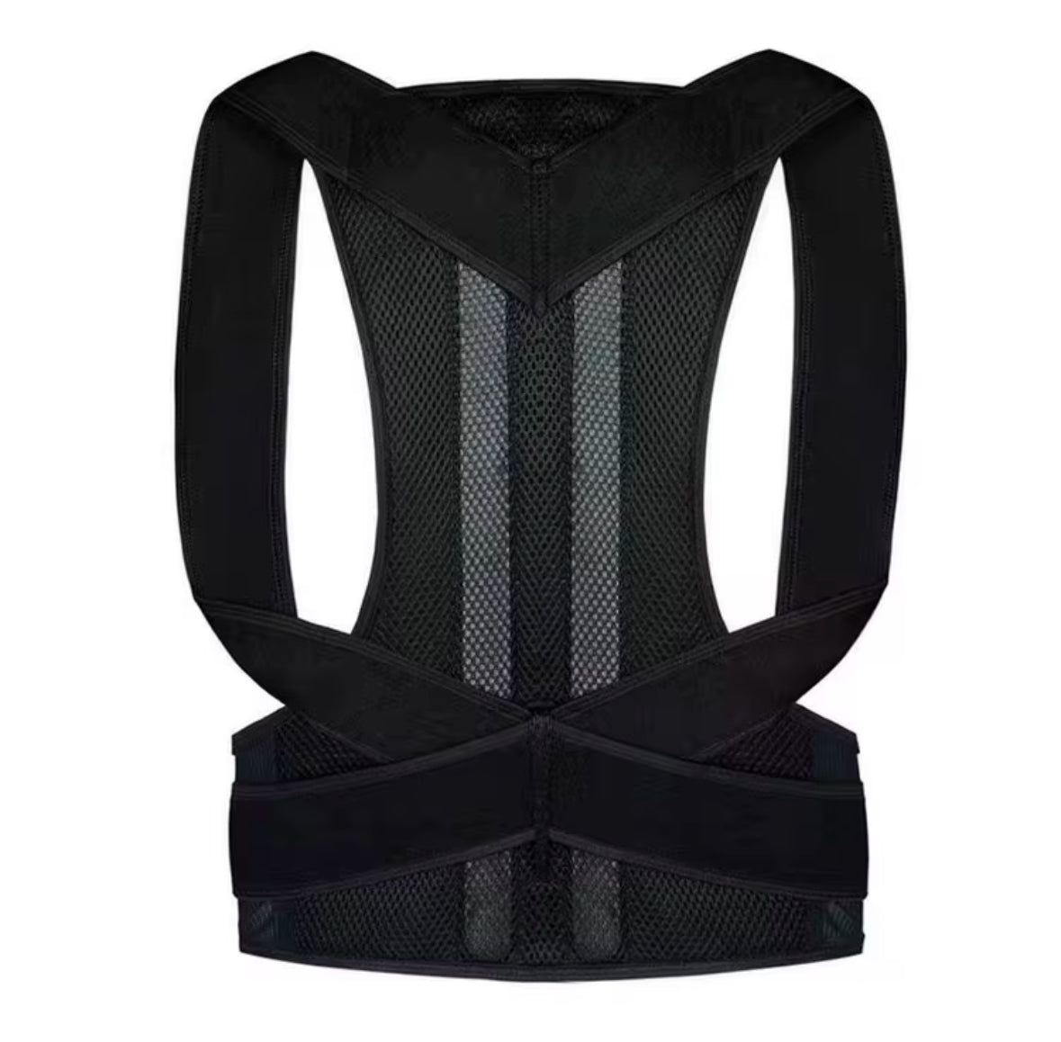 Back Brace Posture Support Fully Adjustable Brace - Improve Posture Pain Free Provides Lumbar Support