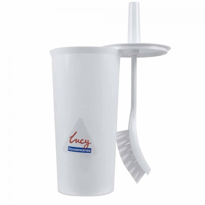Enclosed Toilet Brush & Holder Set