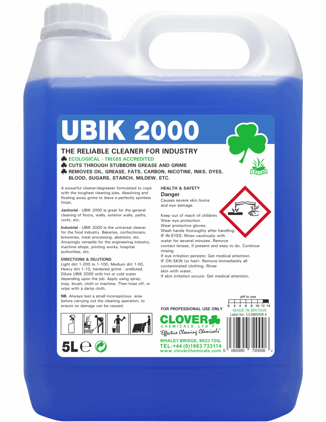 Clover Ubik 2000 Universal Cleaner & Degreaser 5L
