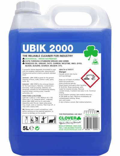 Clover Ubik 2000 Universal Cleaner & Degreaser 5L