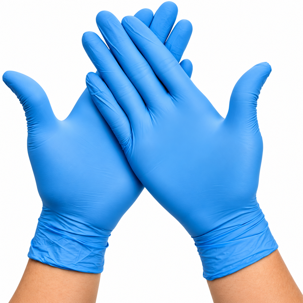 Blue Nitrile Disposable Gloves – Box of 100