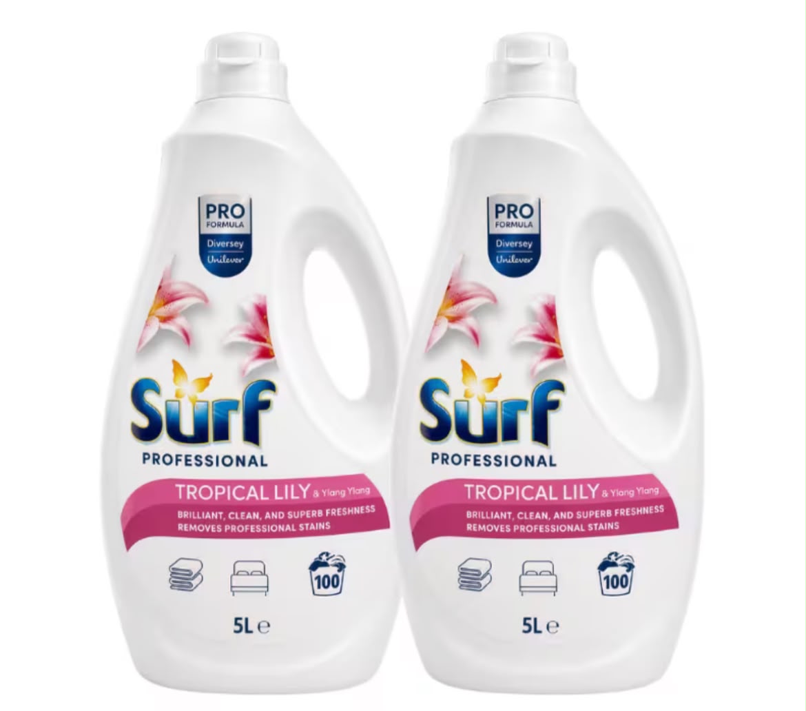 Surf Bio Professional Liquid Laundry Detergent 2 x 5L