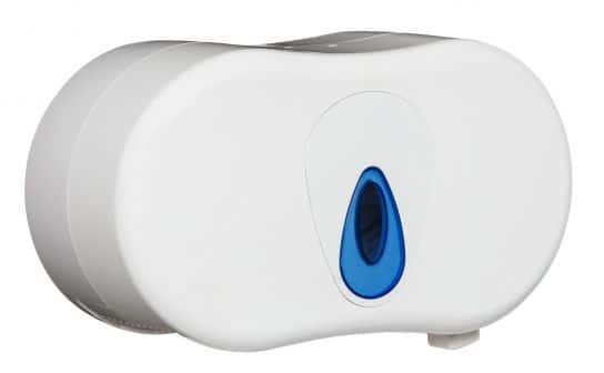 Micro Mini Twin Toilet Roll Dispenser