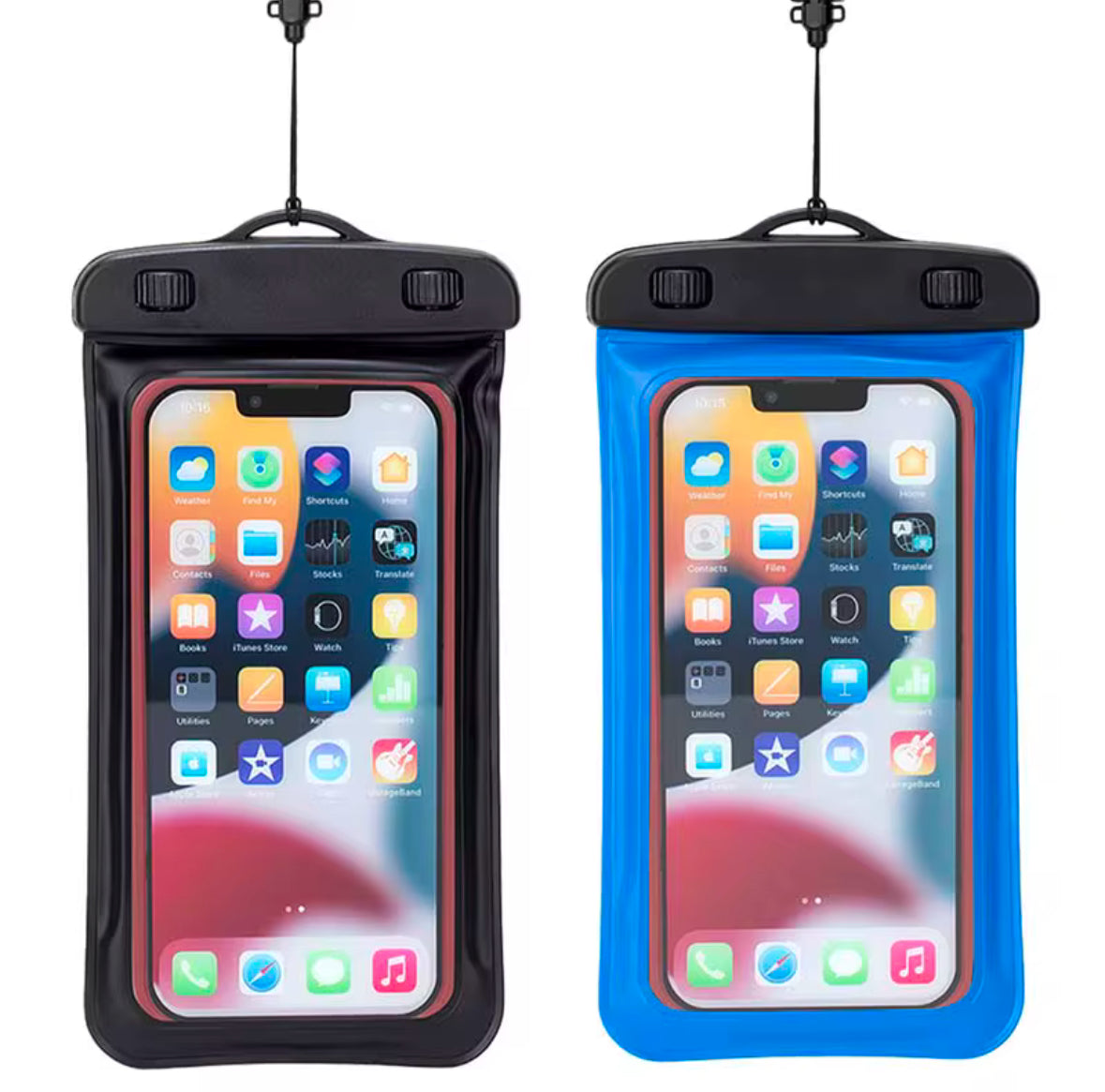 7 Inch Waterproof Phone Case - Phone Case Bag With ABS Clip, IPX8 Waterproof Test - 20 Meter Protection