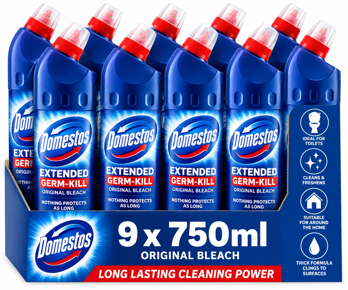 Domestos Original Thick Bleach 9 x 750ml