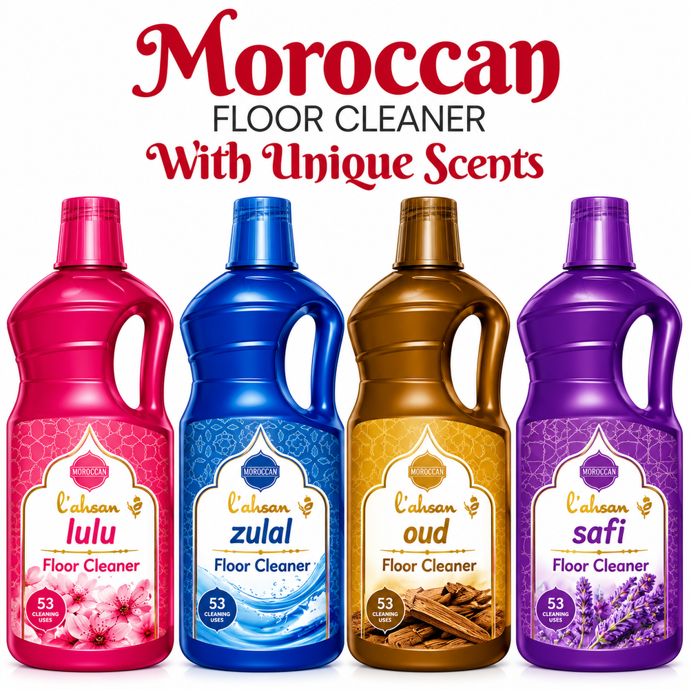 Moroccan Floor Cleaner 1L x 4 Assorted Scents