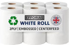Efforias White Centrefeed Rolls 6 Pack
