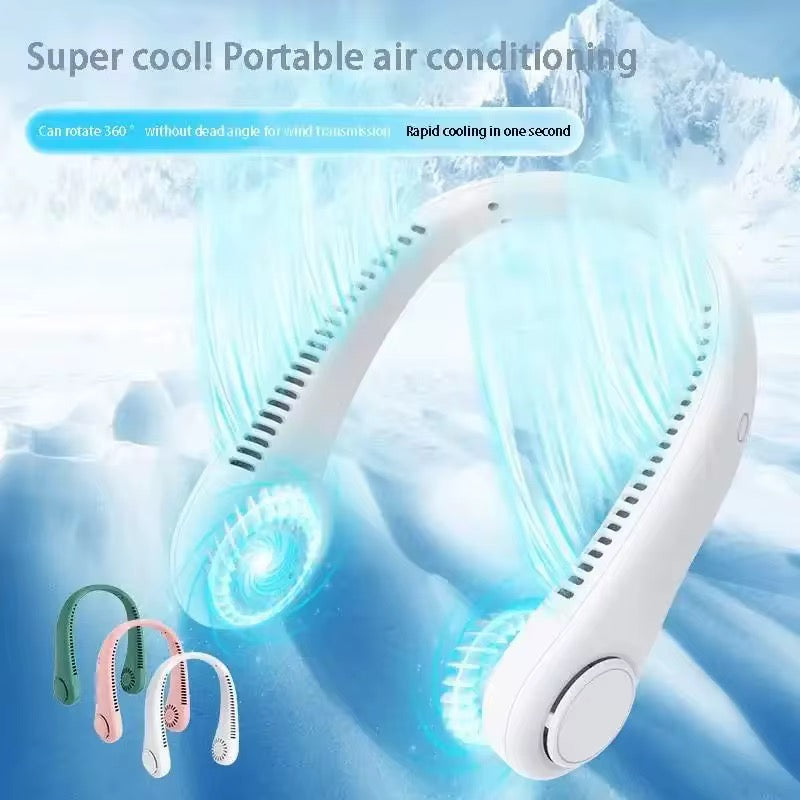 Portable neck fan - USB rechargeable