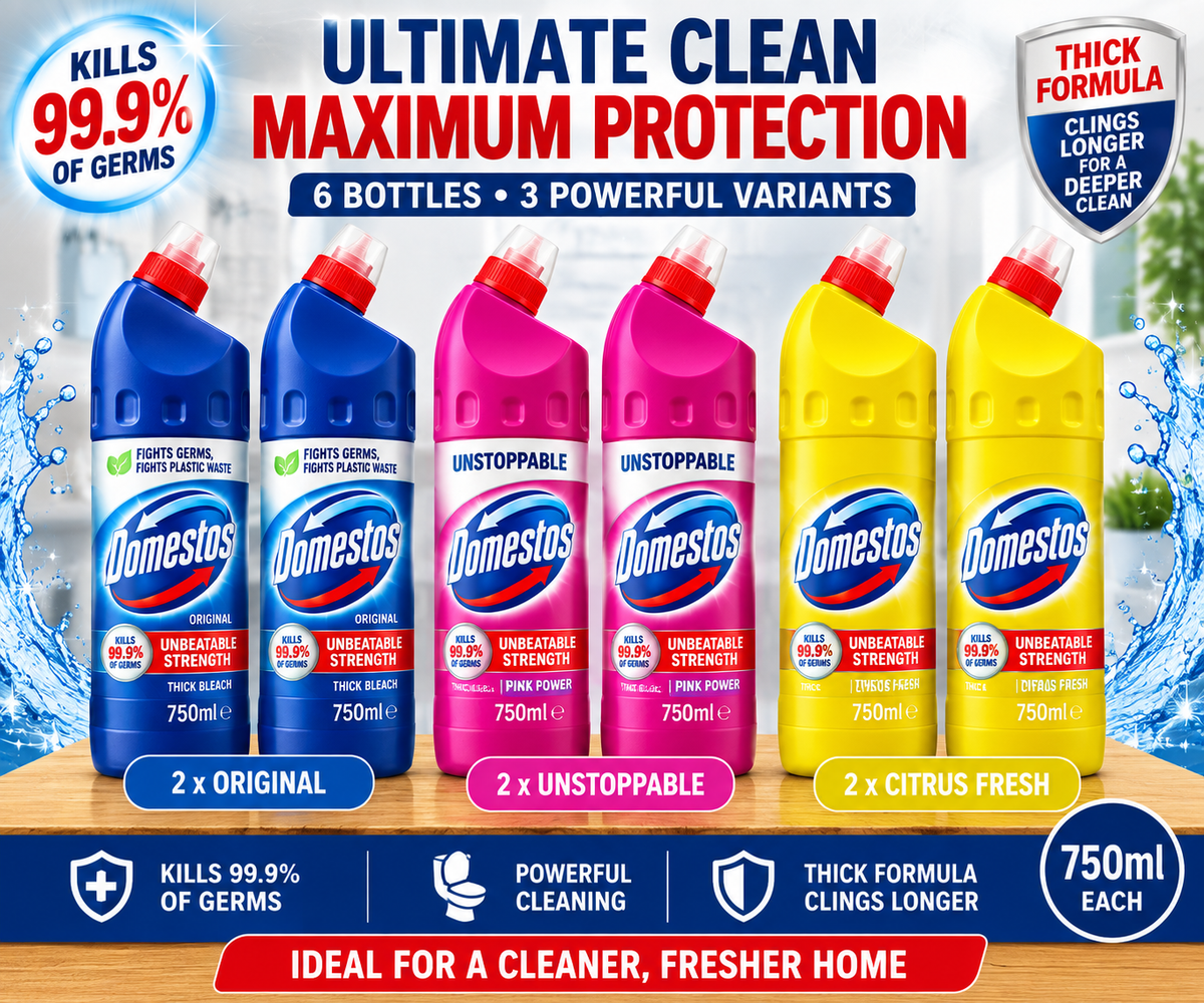 Domestos Thick Bleach Variety Pack 6 x 750ml
