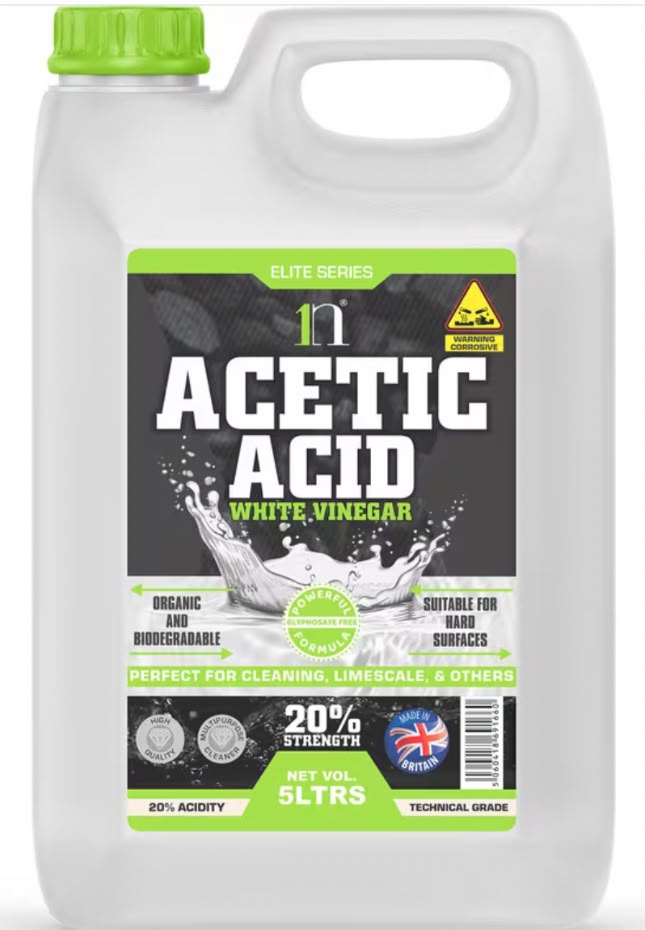 White Vinegar 20% Acetic Acid 5L