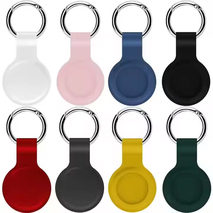 Waterproof silicone air tag holder with keychain