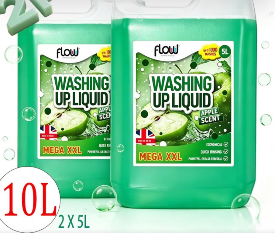Flowchem Washing Up Liquid 2 x 5L – Apple
