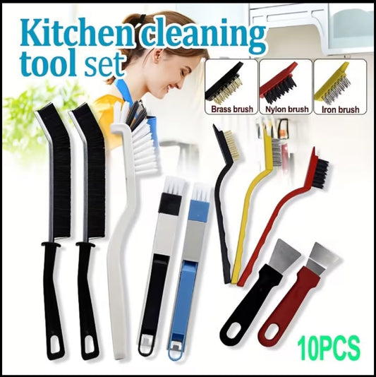 10pcs Kitchen Cleaning Tool Set