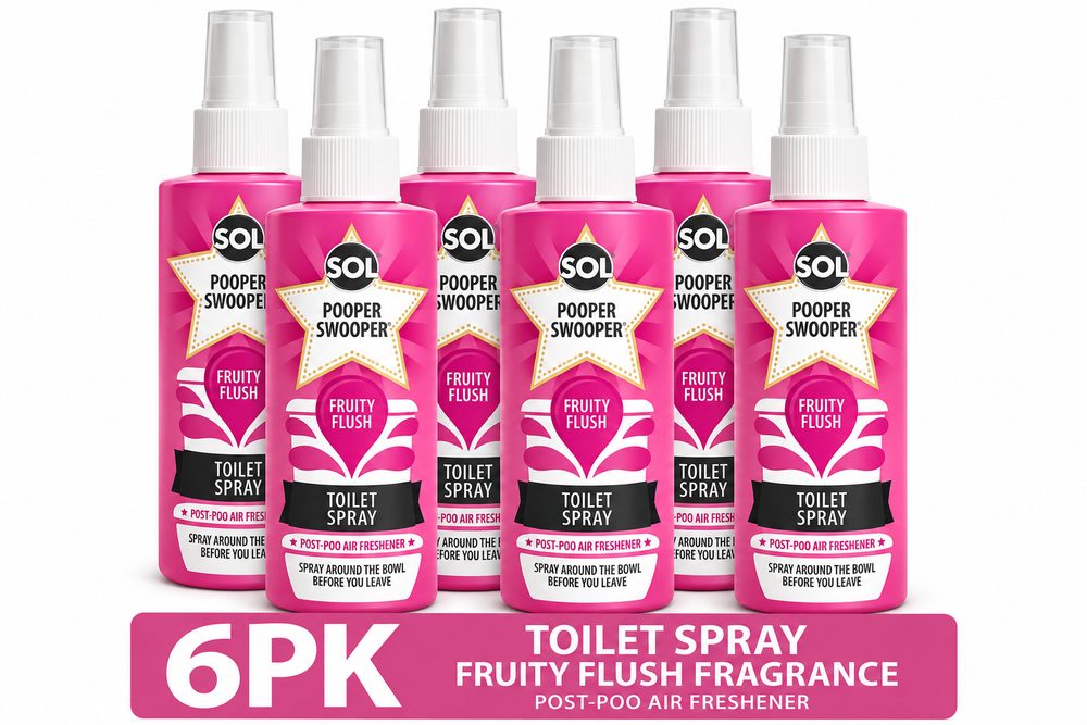Pooper Swooper Toilet Spray Fruity Flush 6 Pack