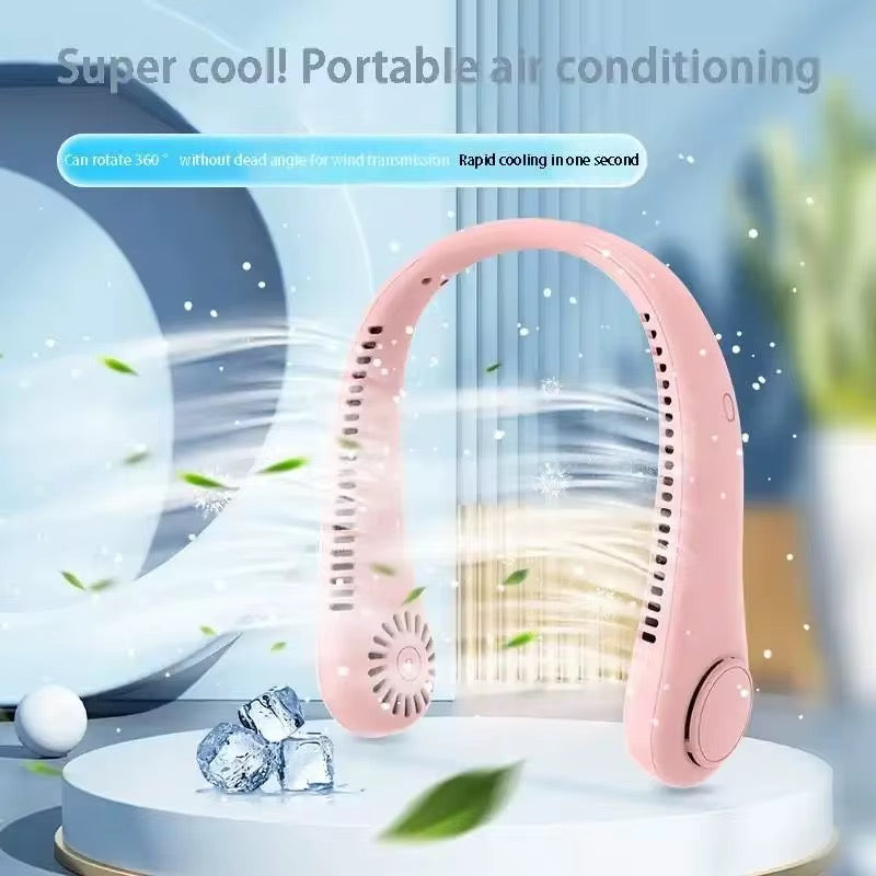 Portable neck fan - USB rechargeable