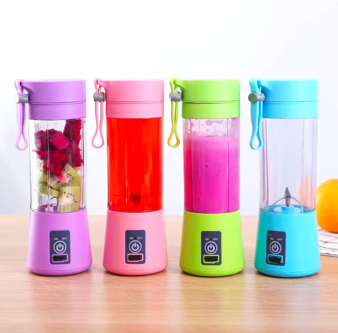 Portable Mini Juice Blender - Powerful Motor, 6 Blades, Effective Blending - USB Rechargeable - Perfect For Home And On The Go