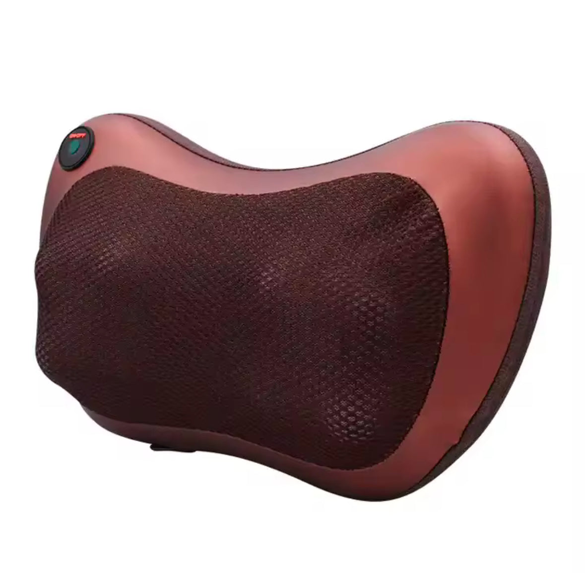 Electric Full Body Massager - 4 Ball Automatic 60 Second Forward And Reverse Kneading Massage - High Quality Leather, One Button Start