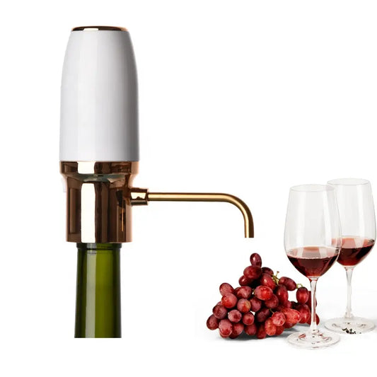 Portable One-Touch Wine Decanter Dispenser USB Electric Wine Aerator Pourer