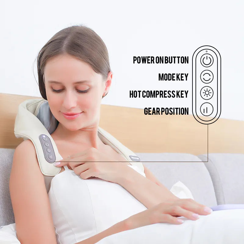 Electric Full Body Deep Tissue Kneading Pillow Massage